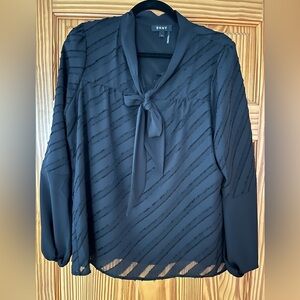 DKNY black blouse